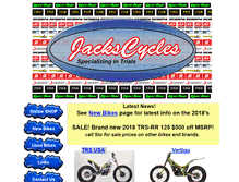 Tablet Screenshot of jackscycles.com